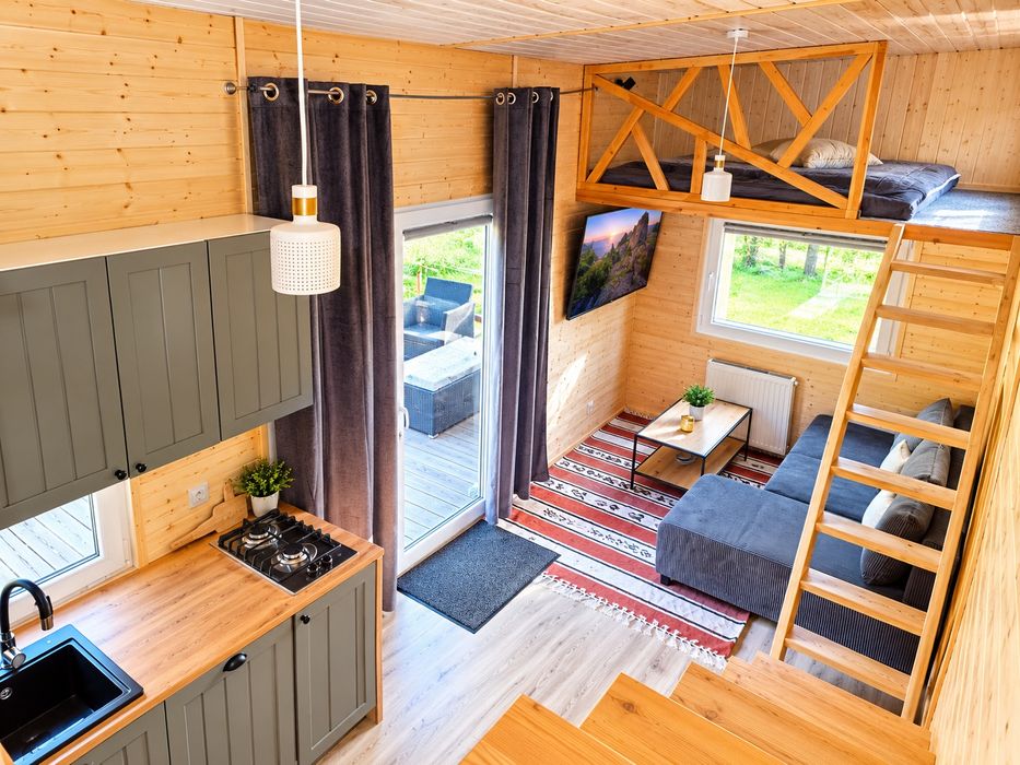 SYLWESTER 26/27, Domek z strefą SPA na wyłaczność,Sauna,Balia  i beczka na Jurze  przytulny domek Tiny. Jurajska Strefa Relaksu,Reset,weekend we dwoje