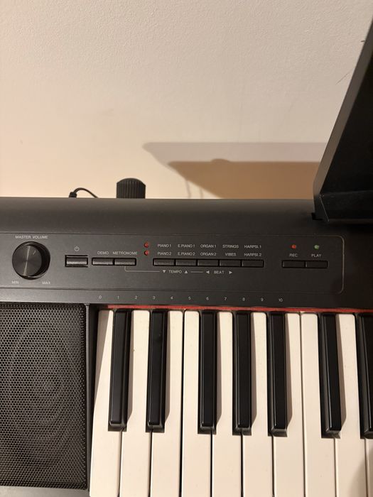 Piano Yamaha Piaggero Np 12 Black Como Novo