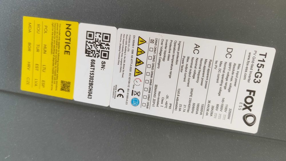 Falownik FoxESS T15-G3