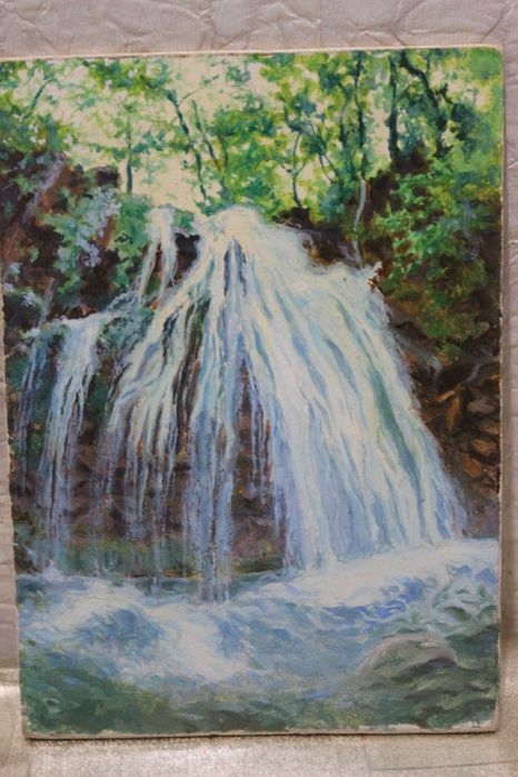 Картина маслом "Водопад"