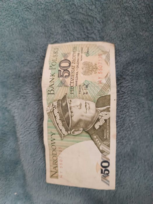 9 banknotów 50 zł z 1988 roku Karol Świerczewski