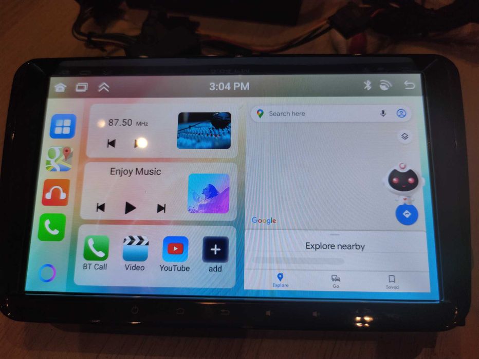 Radio samochodowe android auto GPS kamera wifi BT multimedia Nakło Byd