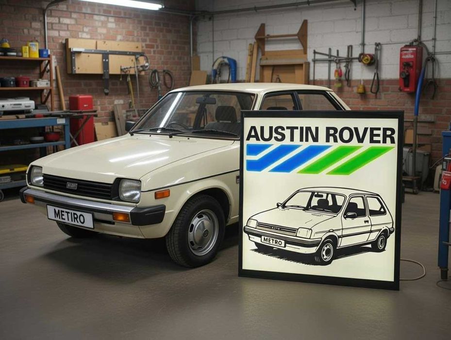 Lightbox Luminaria decorativa Austin Rover Metro