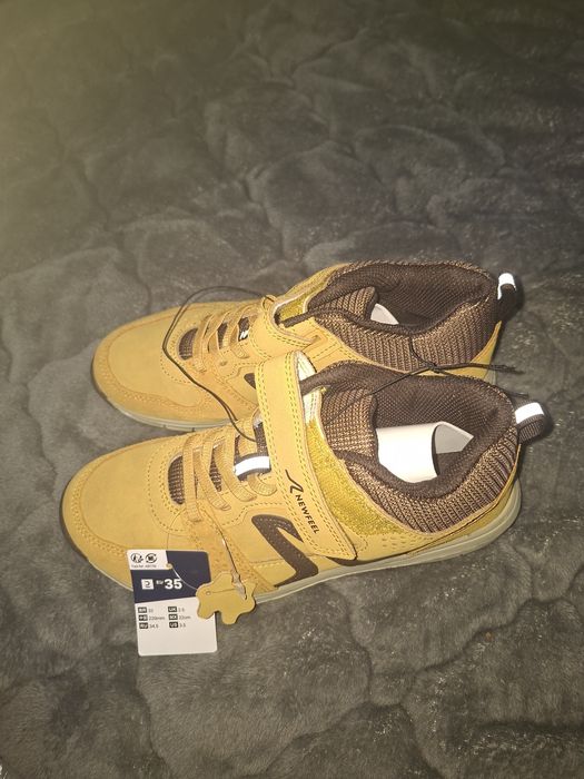 дитячі шкіряні кросівки Decathlon Newfeel Protect 560