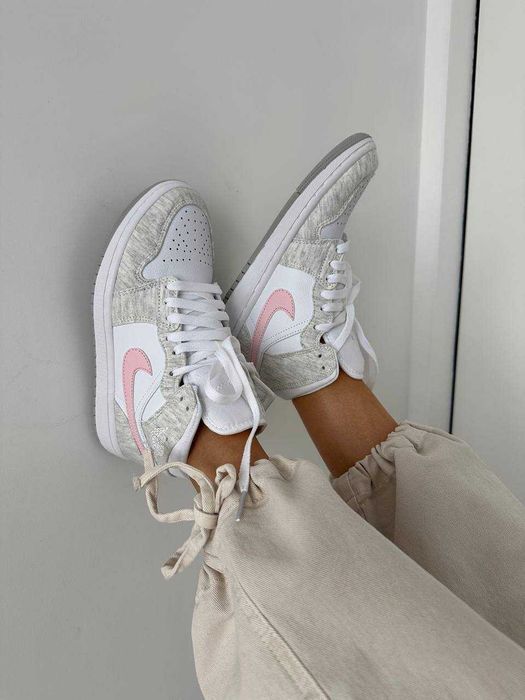 Кросівки Nike Air Jordan 1 High Heather Grey premium