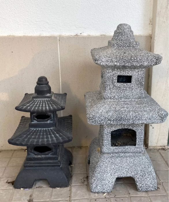 Candeeiros pedra japoneses