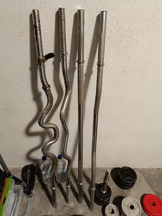 Halteres barras e discos