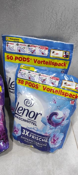 Капсули для прання Lenor  Universal Aprilfrisch,Color, 50шт,38шт