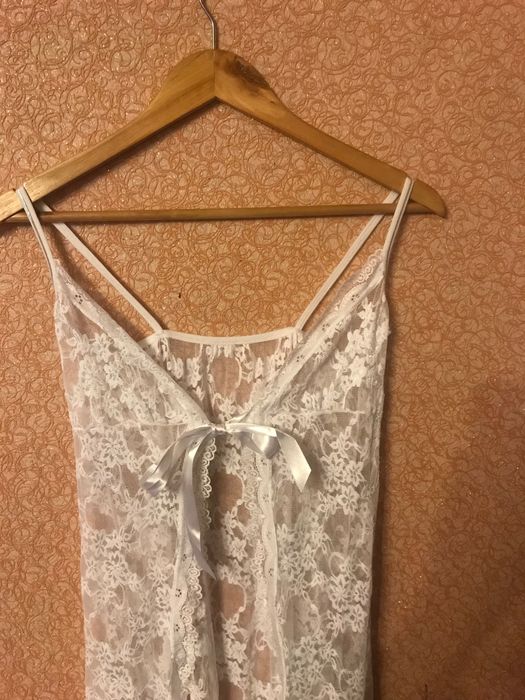 Новая белая гипюровая комбинашка very sexy, s,m,l 420 грн