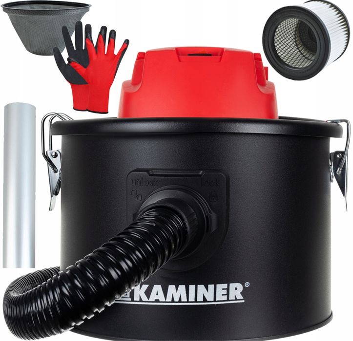Odkurzacz Separator Przemysłowy do Kominka Popiołu Gruzu 10 L Mocny