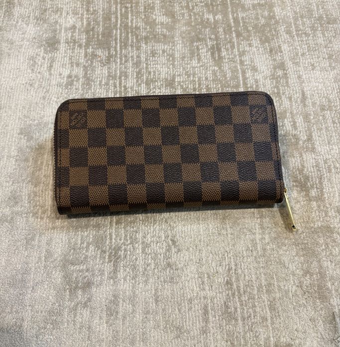 Duzy portfel Louis Vuitton Damier szachwnica brazowy replika