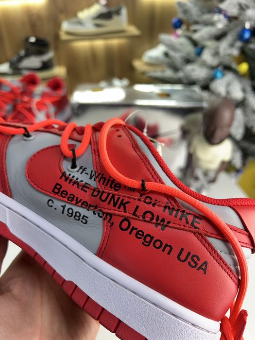 Кросівки Nike Dunk Low x OFF-WHITE University Red