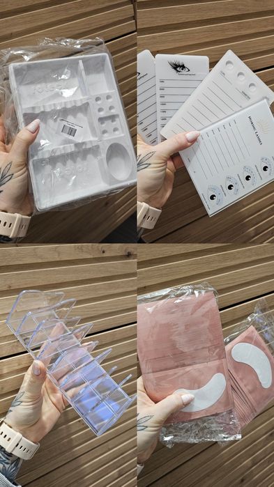 Zestaw do stylizacji rzęs metodą uv komplet