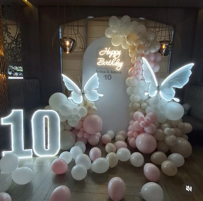 Світлодіодні  метелики бабочки свет фотозона декор