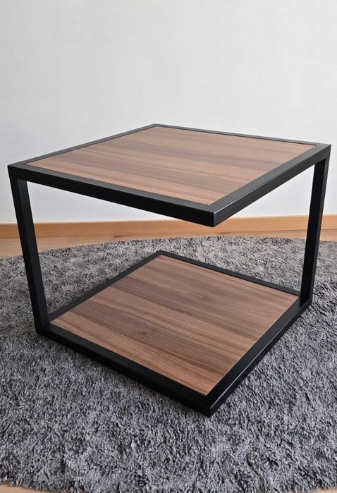 Mesa de centro medeira cor nogueira