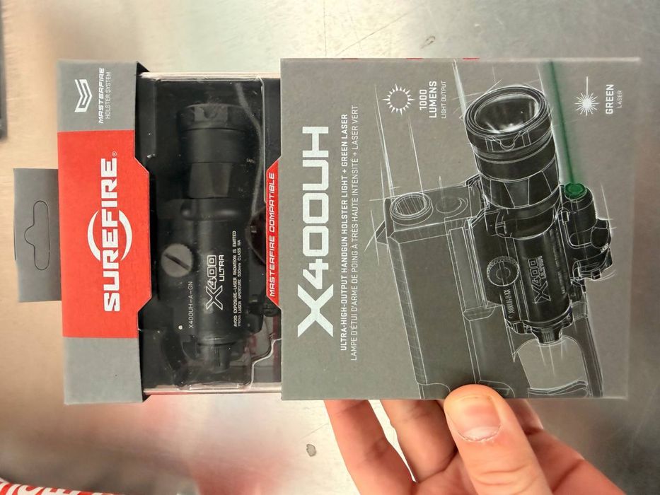 SureFire X400UH Red Green Ultra WeaponLight новий оригінал ліхтар для зброї в наявності в Києві 1,000 lumens red laser