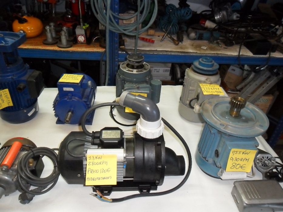 Motores de 230V de 1 HP e 380 v até 2.2 HP como novos