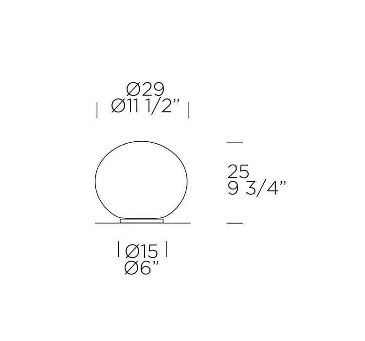 Candeeiro de Mesa SPHERA T3 da Leucos (Original e Novo) – Desde: