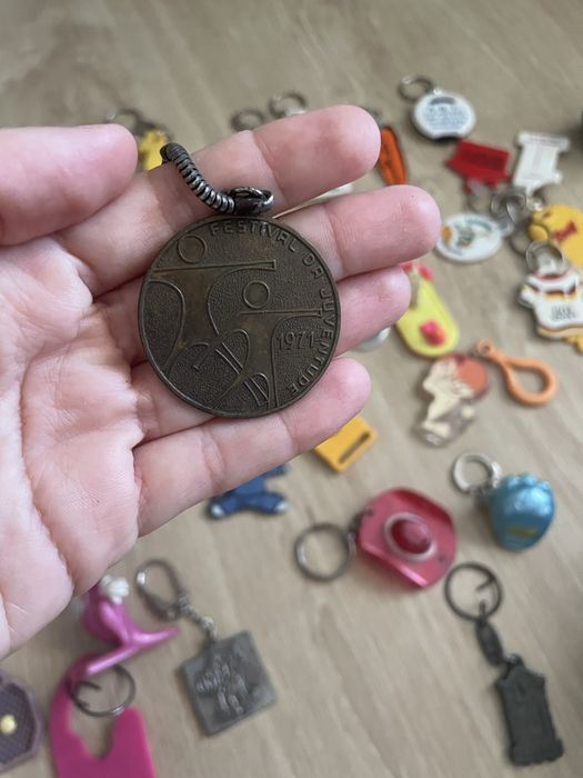 Conjunto porta chaves anos 90