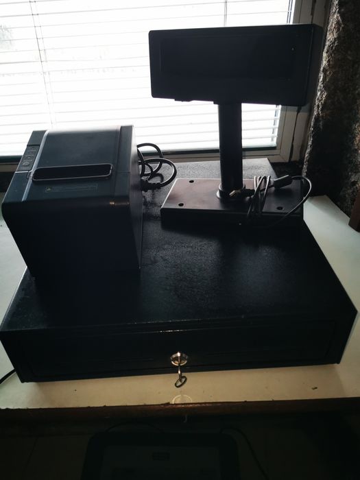 Caixa dinheiro, Cliente display e Emissora de recibos