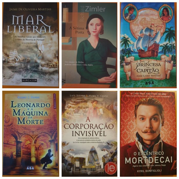 Livros de diversos escritores