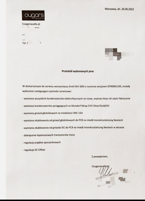 Krell Kav - 300i wzmacniacz high end