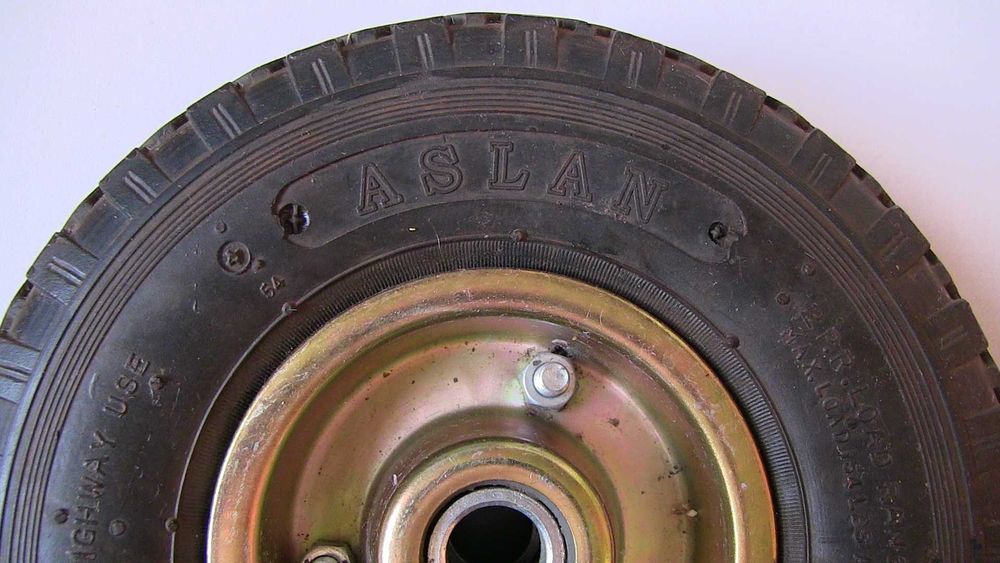 Пневматическое колесо надувное для тележки. Aslan 3.00-4