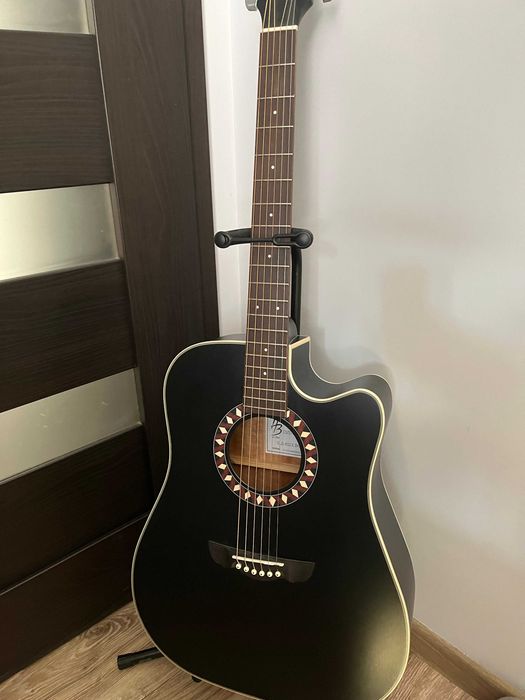 Gitara elektrycznoakustyczna Harley Benton HB Custom Line CLD-10SCE BKS