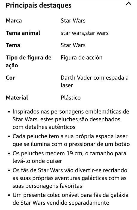 Star Wars - Peluche Darth Vader 15 cm