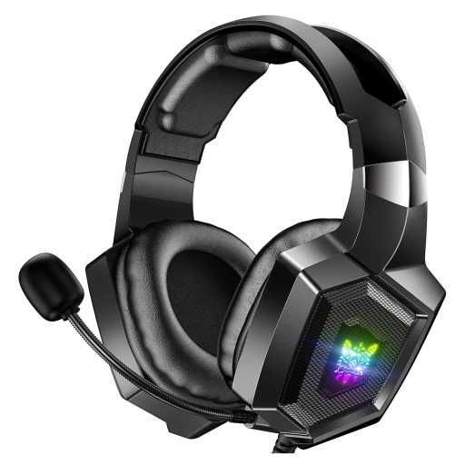 WYGODNE Słuchawki Gamingowe dla graczy z mikrofonem RGB LED na prezent