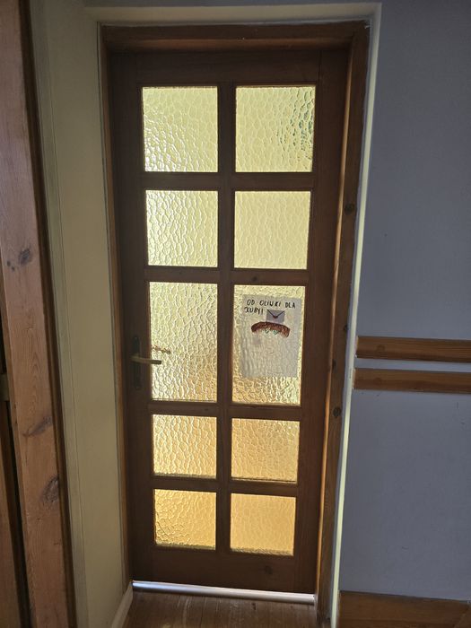 Drewniane drzwi wewnętrzne – dąb – 6 sztuk