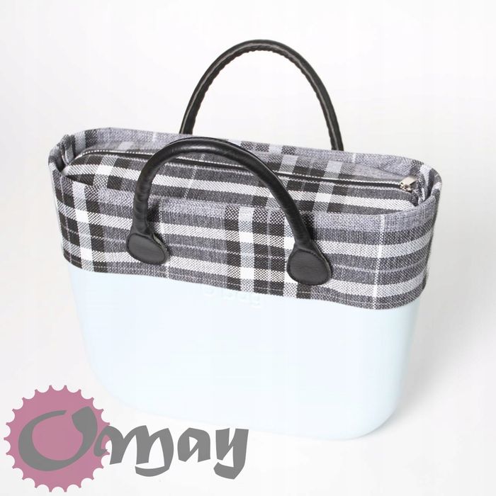 organizer OBAG STANDARD +OPASKA krata struktura czarno-szara OMAY