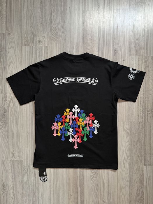 Czarna koszulka chrome hearts