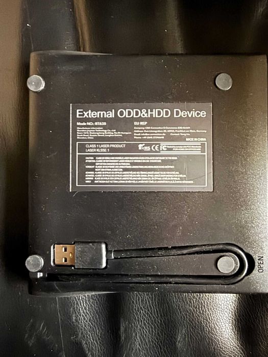 Zewnętrzny napęd CD/DVD USB 3.0, przenośna nagrywarka CD/DVD-RW