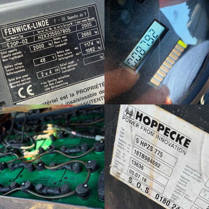 wózek widłowy elektryczny LINDE 20P Triplex 4.70m przesuw pozycjoner wideł