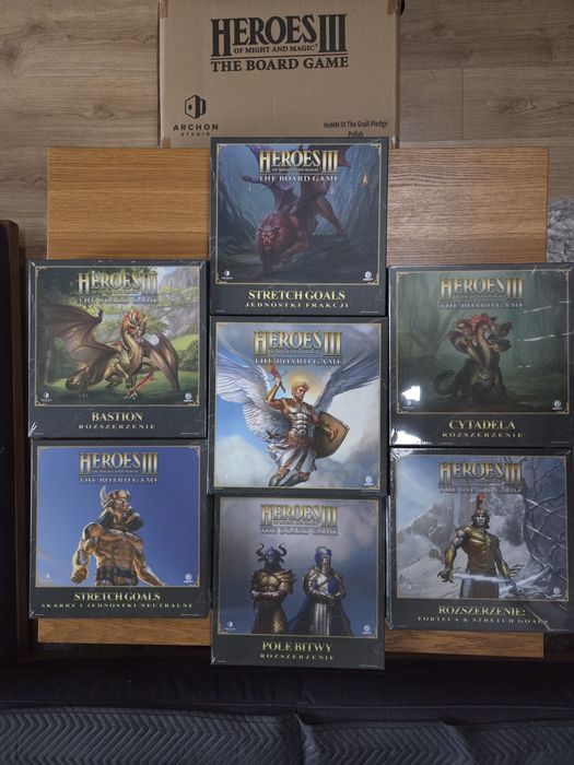 Heroes of Might & Magic III Board Game Kickstarter + Bastion + Cytadela + Forteca + Stretch Goals