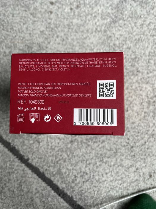 Perfumy baccarat rouge 540  70ml