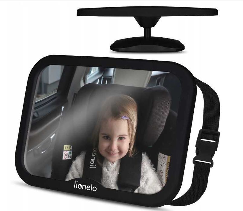 Lusterko do obserwacji dziecka Lionelo 17,5 cm x 24,8 cm czarny 071773