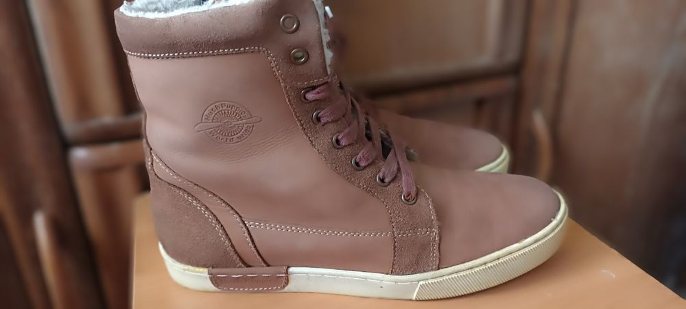 Кеды из натуральной кожи (нубук)