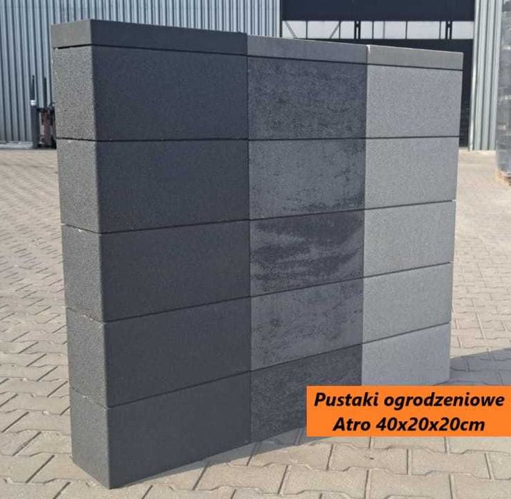 Opornik Betonowy duża palisada mur oporowy podwyższenie murek schody