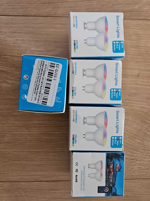 5x żarówka smart GU10 Zigbee RGB+CCT 2700-6500K nowa
