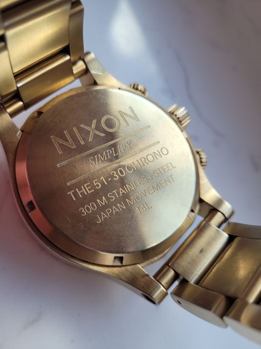 Zegarek Nixon 51-30 złoty oryginalny