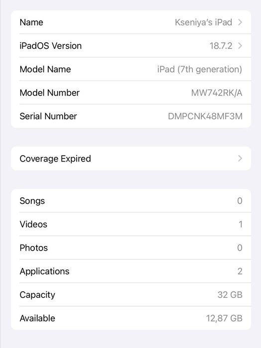 iPad 7th generation 32 GB485282752234803203