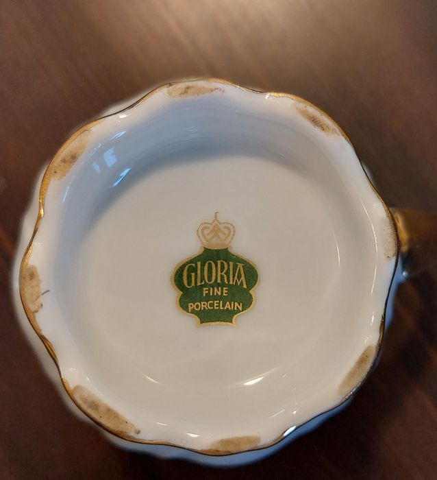 Serviço de chá antigo Gloria fine porcelain