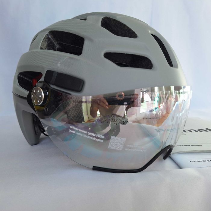 Kask rowerowy Uvex Finale Visor Vario Papyrus Matt L 56-61cm S1-3