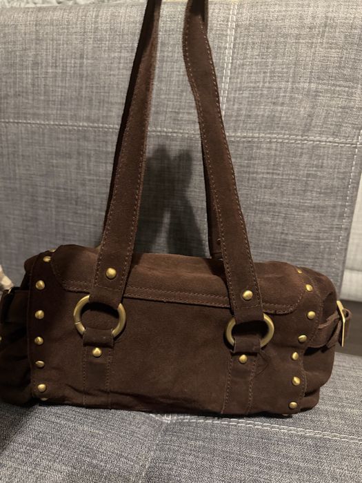 замшева сумка Versace