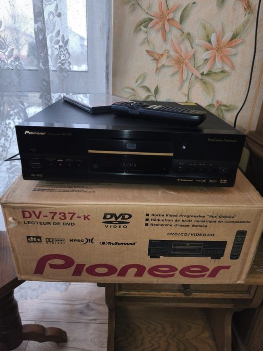 Pioneer DV-737 super stan fabryczne opakowanie pilot podświetlony