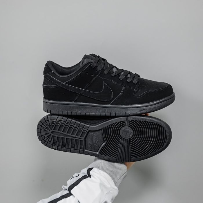 Кросівки Nike SB Dunk low Total Black premium | Кроссовки Найк чоловічі жіночі
