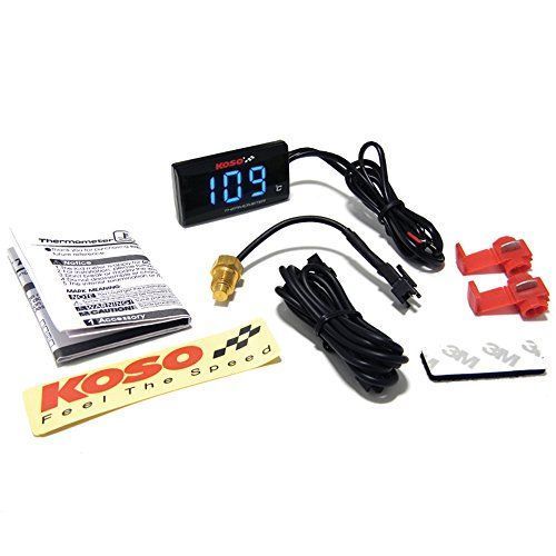 relógio de temperatura digital koso super slim azul