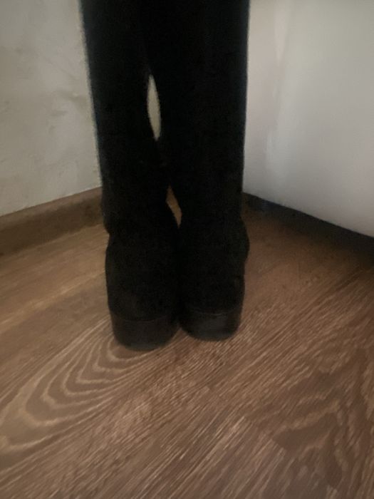 Kozaki długie zamszowe rozmiar 41